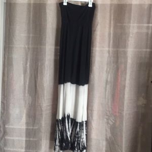 Strapless maxi dress